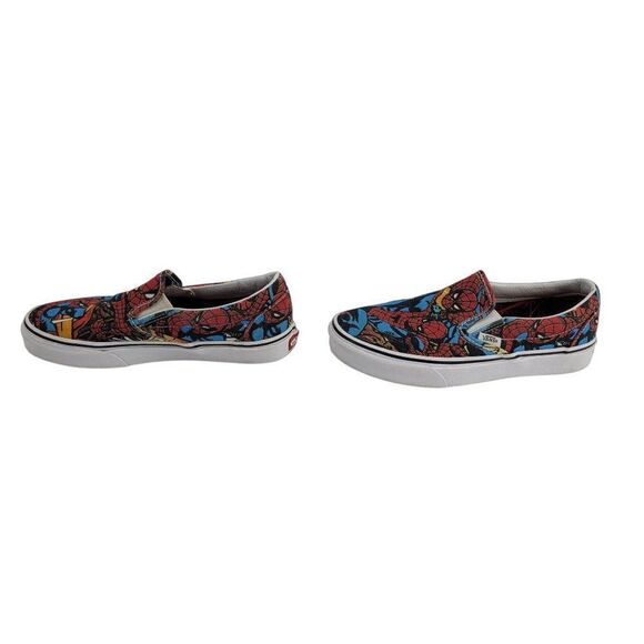 Vans X Marvel Spider Man Slip‎ On Sneakers Mens 6 Womens 7.5 Streetwear Skater - Picture 7 of 15